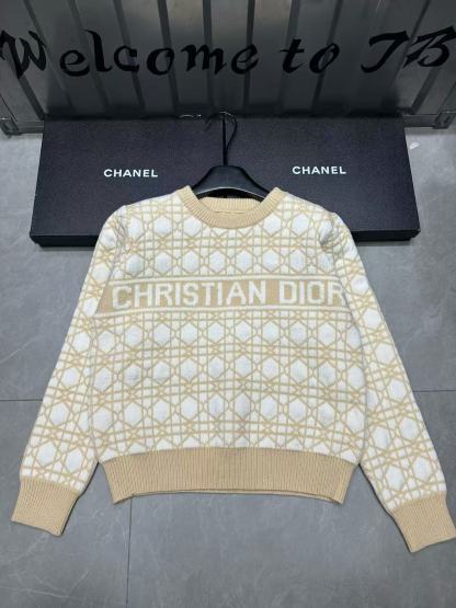 DIOR チェック柄ウールセーター【50％割引+送料無料】