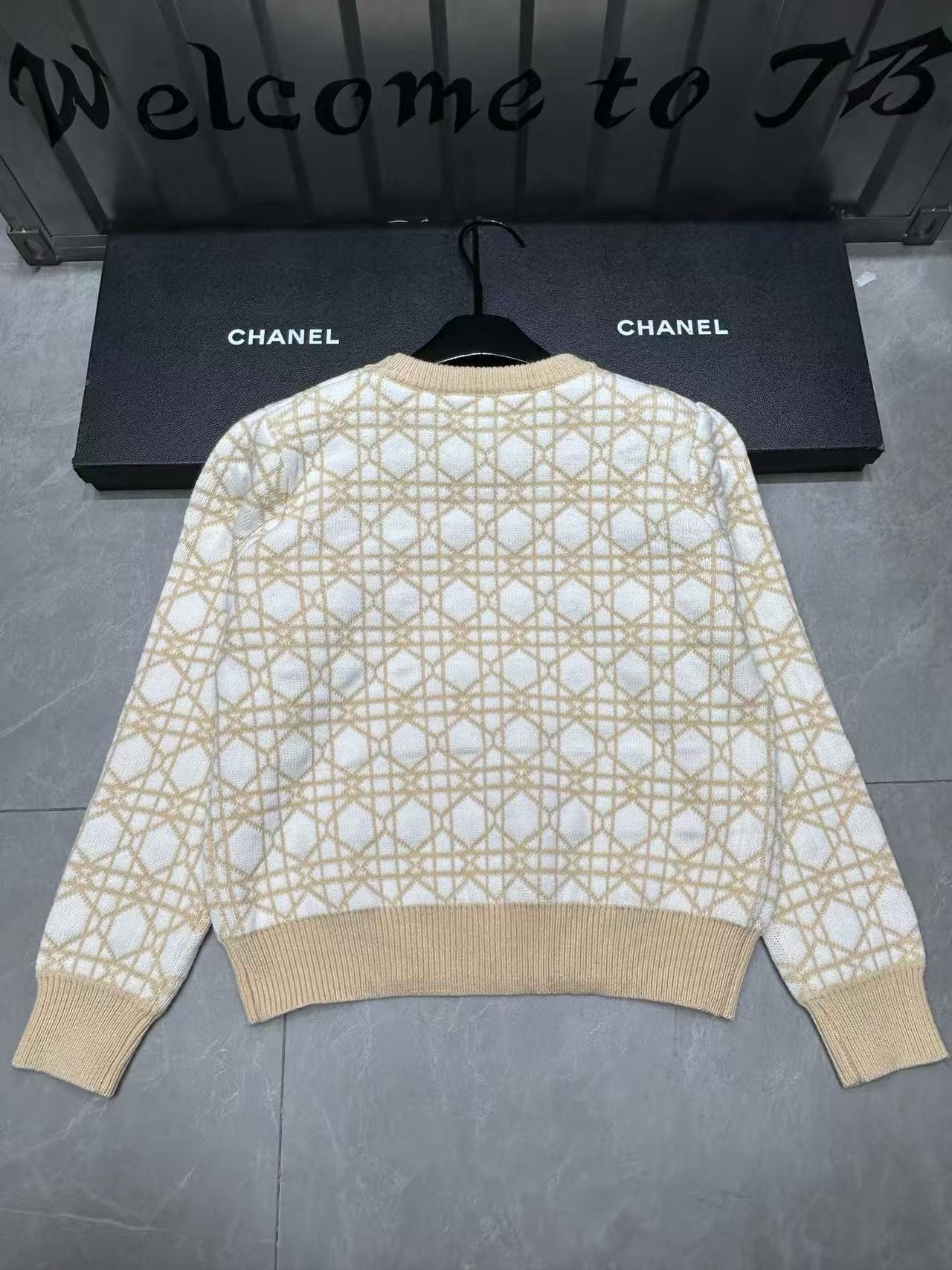 DIOR チェック柄ウールセーター【50％割引+送料無料】