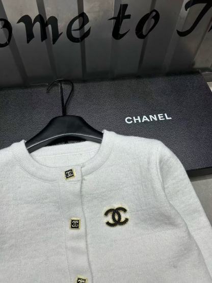 CHANE1 ミンクファーパッチワークダブルCカーディガン【50％割引+送料無料】