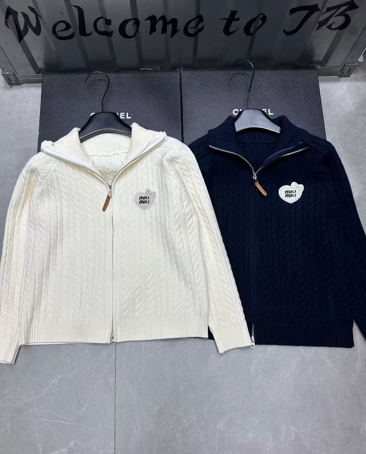 M1UM1U シンプルジッパーウールカーディガン【50％割引+送料無料】