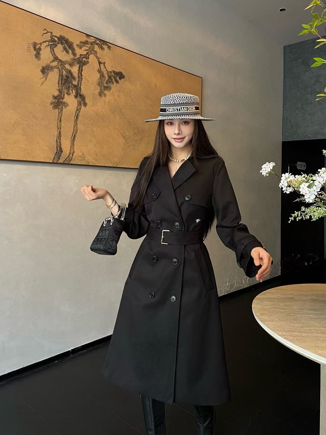 DIOR 高品質 秋冬 ダブルブレスト トレンチコート【50％割引+送料無料】