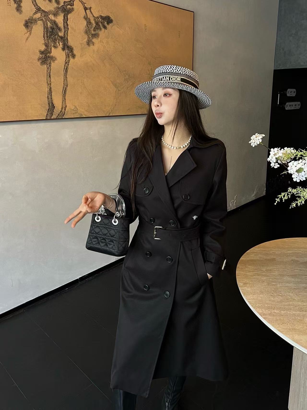 DIOR 高品質 秋冬 ダブルブレスト トレンチコート【50％割引+送料無料】