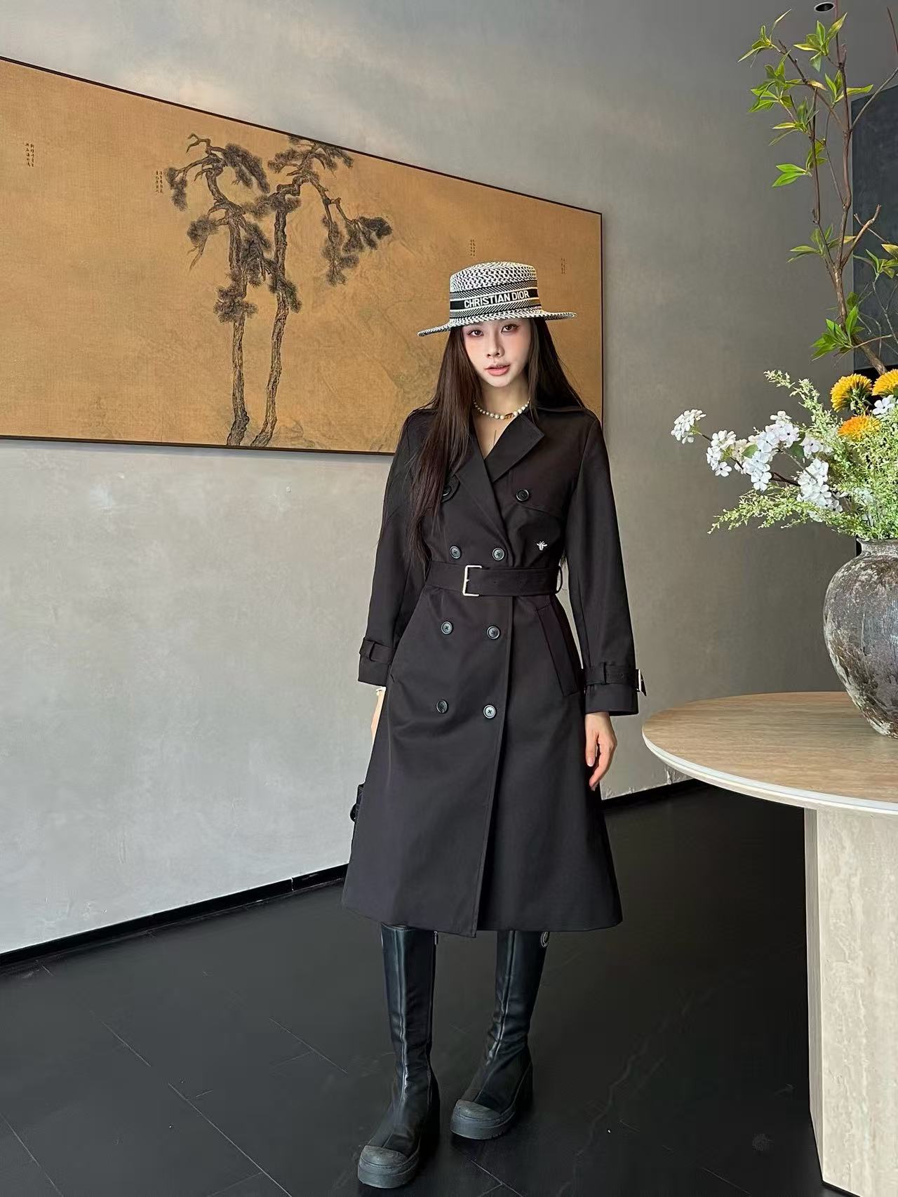 DIOR 高品質 秋冬 ダブルブレスト トレンチコート【50％割引+送料無料】