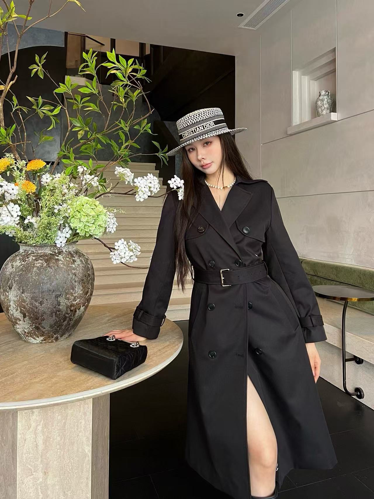 DIOR 高品質 秋冬 ダブルブレスト トレンチコート【50％割引+送料無料】