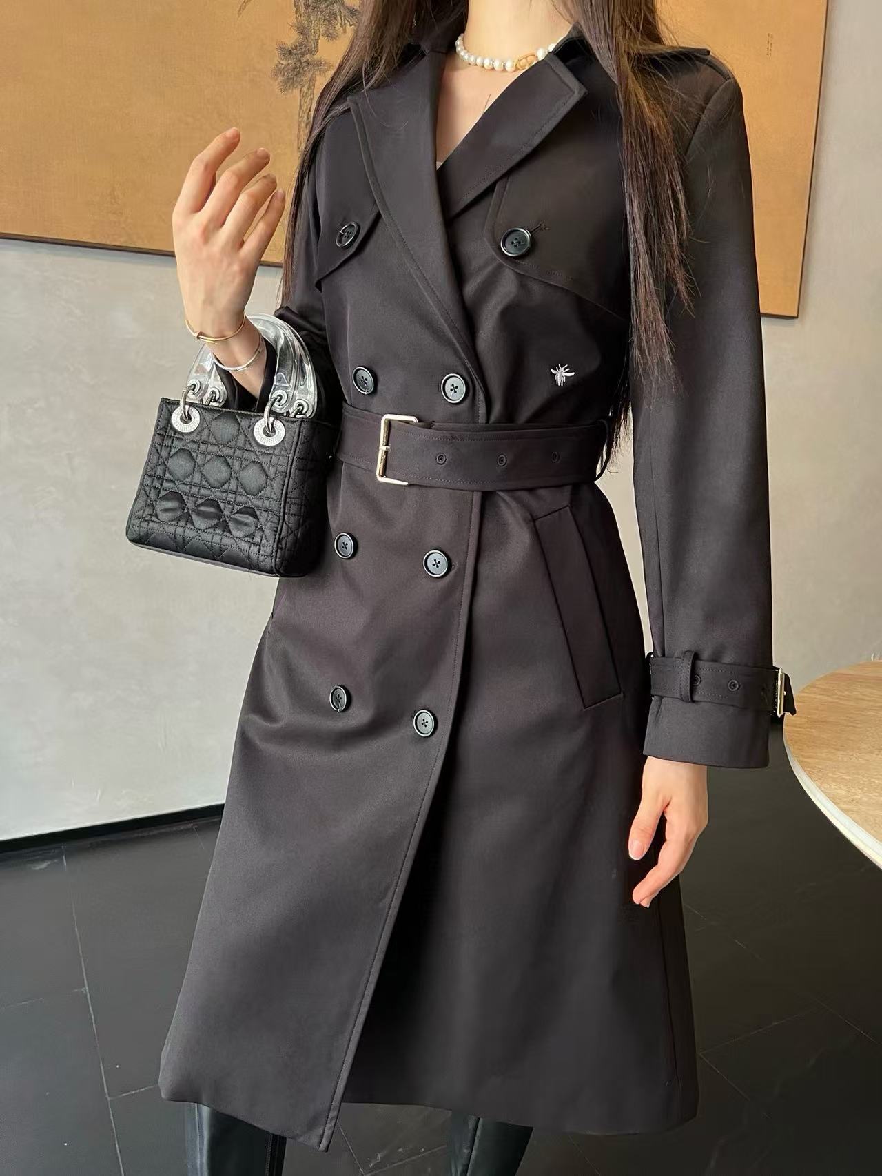 DIOR 高品質 秋冬 ダブルブレスト トレンチコート【50％割引+送料無料】