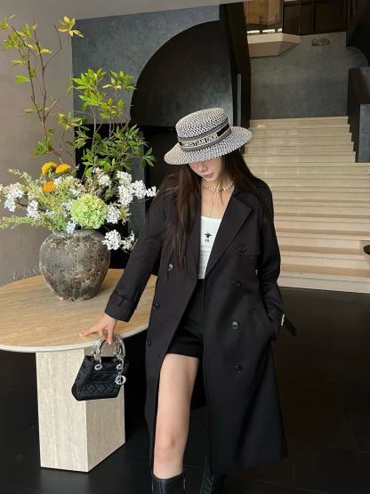 DIOR 高品質 秋冬 ダブルブレスト トレンチコート【50％割引+送料無料】