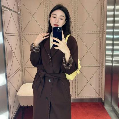 GUCC1 秋冬 リバーシブル カシミア ロングコート【50％割引+送料無料】