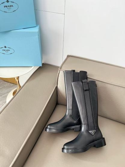 PR4DA 高品質トライアングルロゴハイブーツ【50％割引+送料無料】