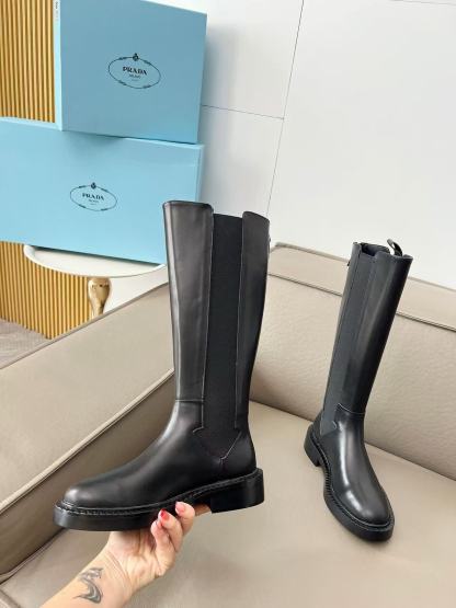 PR4DA 高品質トライアングルロゴハイブーツ【50％割引+送料無料】