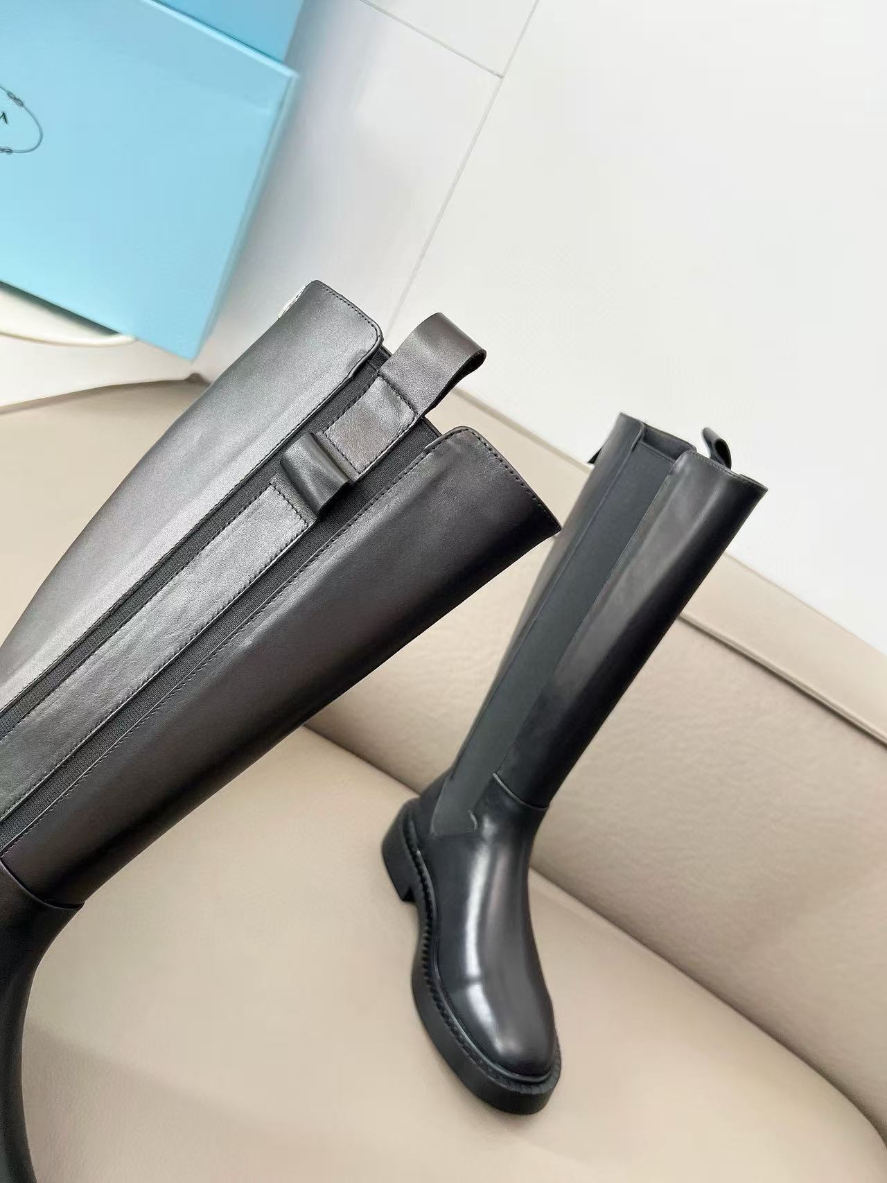 PR4DA 高品質トライアングルロゴハイブーツ【50％割引+送料無料】