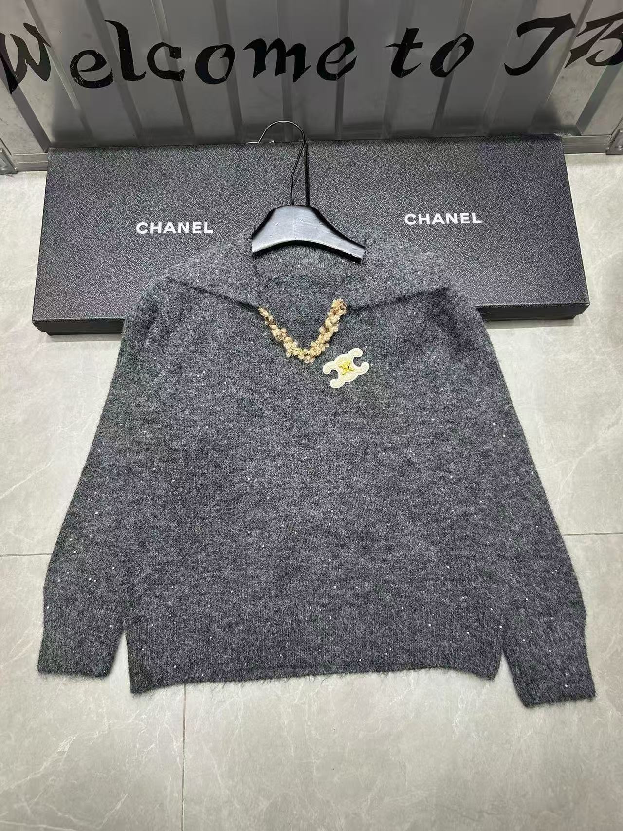 CEL1NE 凱旋門 チェーン セーター【50％割引+送料無料】