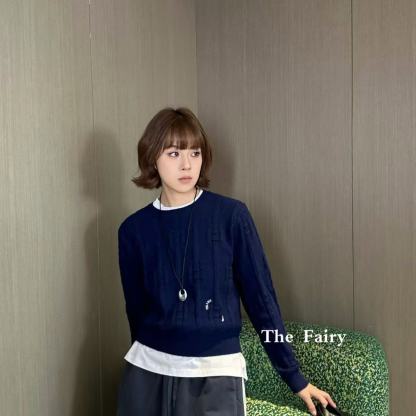 CEL1NE 刺繍レターセーター【50％割引+送料無料】