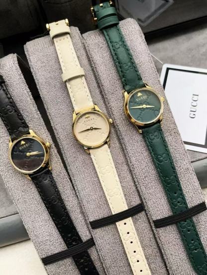 GUCC1 レザーストラップ レディースウォッチ【50％割引+送料無料】