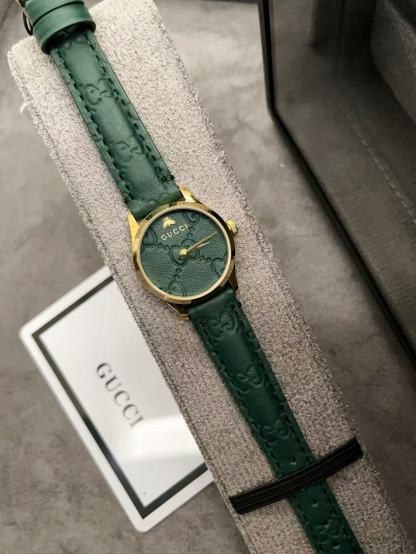 GUCC1 レザーストラップ レディースウォッチ【50％割引+送料無料】