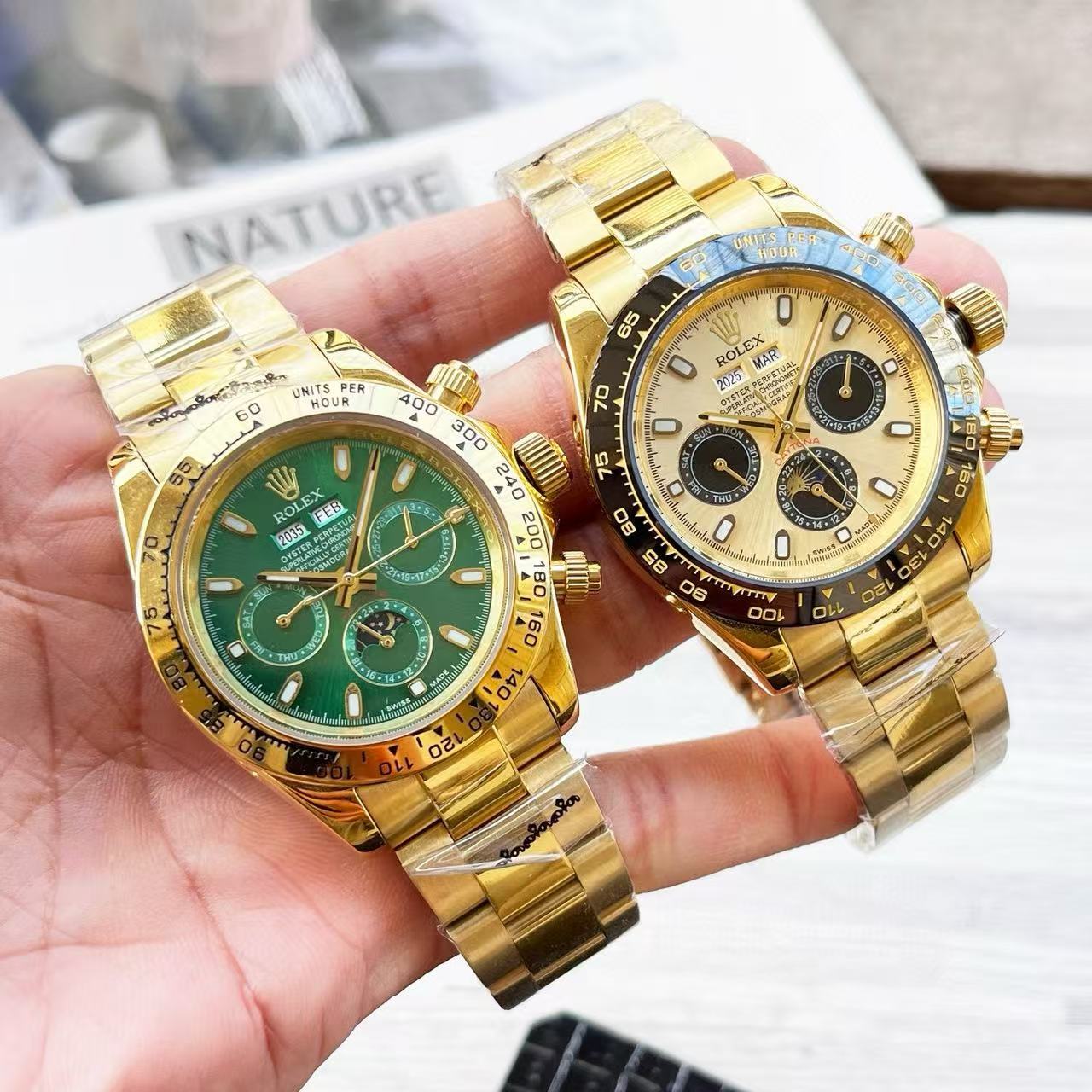 R0LEX デイトナ スチールストラップ ウォッチ【50％割引+送料無料】