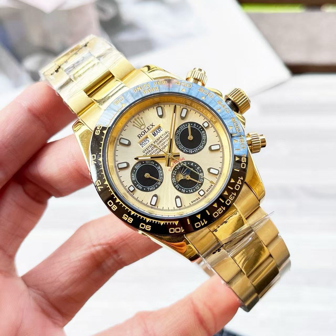 R0LEX デイトナ スチールストラップ ウォッチ【50％割引+送料無料】