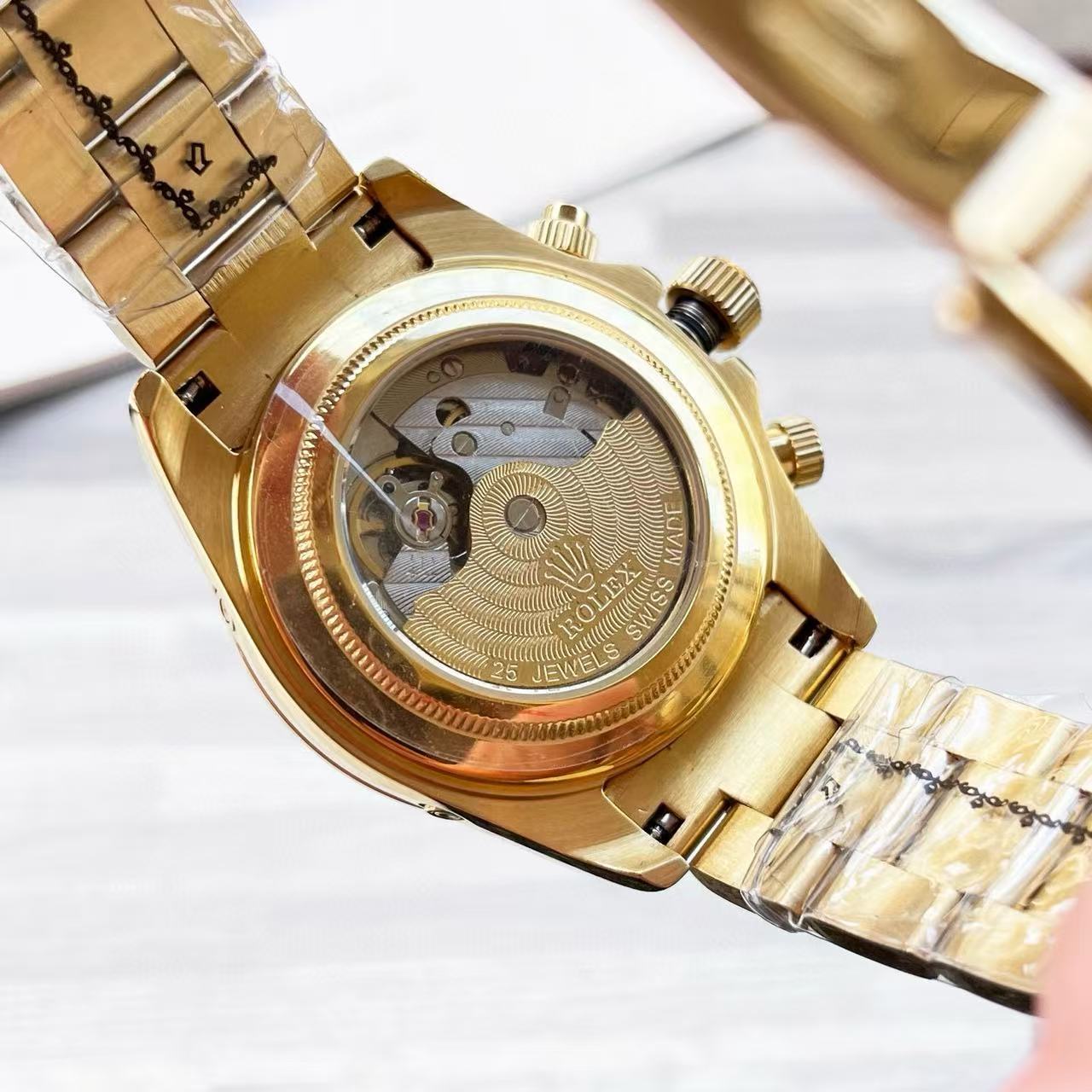 R0LEX デイトナ スチールストラップ ウォッチ【50％割引+送料無料】