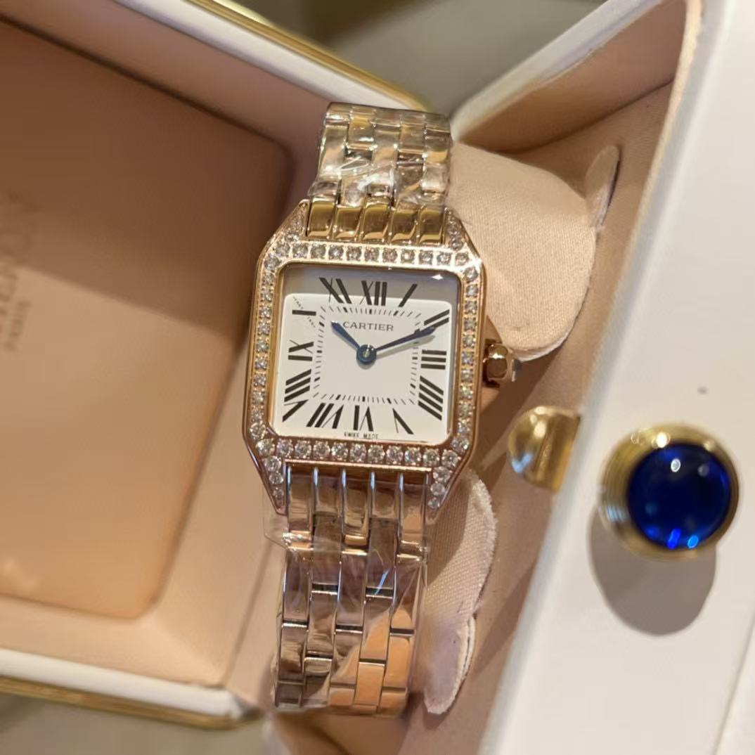 CART1ER ダイヤモンドセット ステンレススチール レディースウォッチ【50％割引+送料無料】