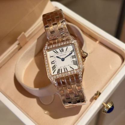 CART1ER ダイヤモンドセット ステンレススチール レディースウォッチ【50％割引+送料無料】