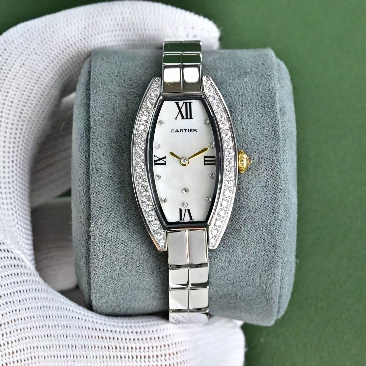 CART1ER スクエア ダイヤモンドセット レディースウォッチ【50％割引+送料無料】