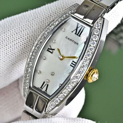 CART1ER スクエア ダイヤモンドセット レディースウォッチ【50％割引+送料無料】