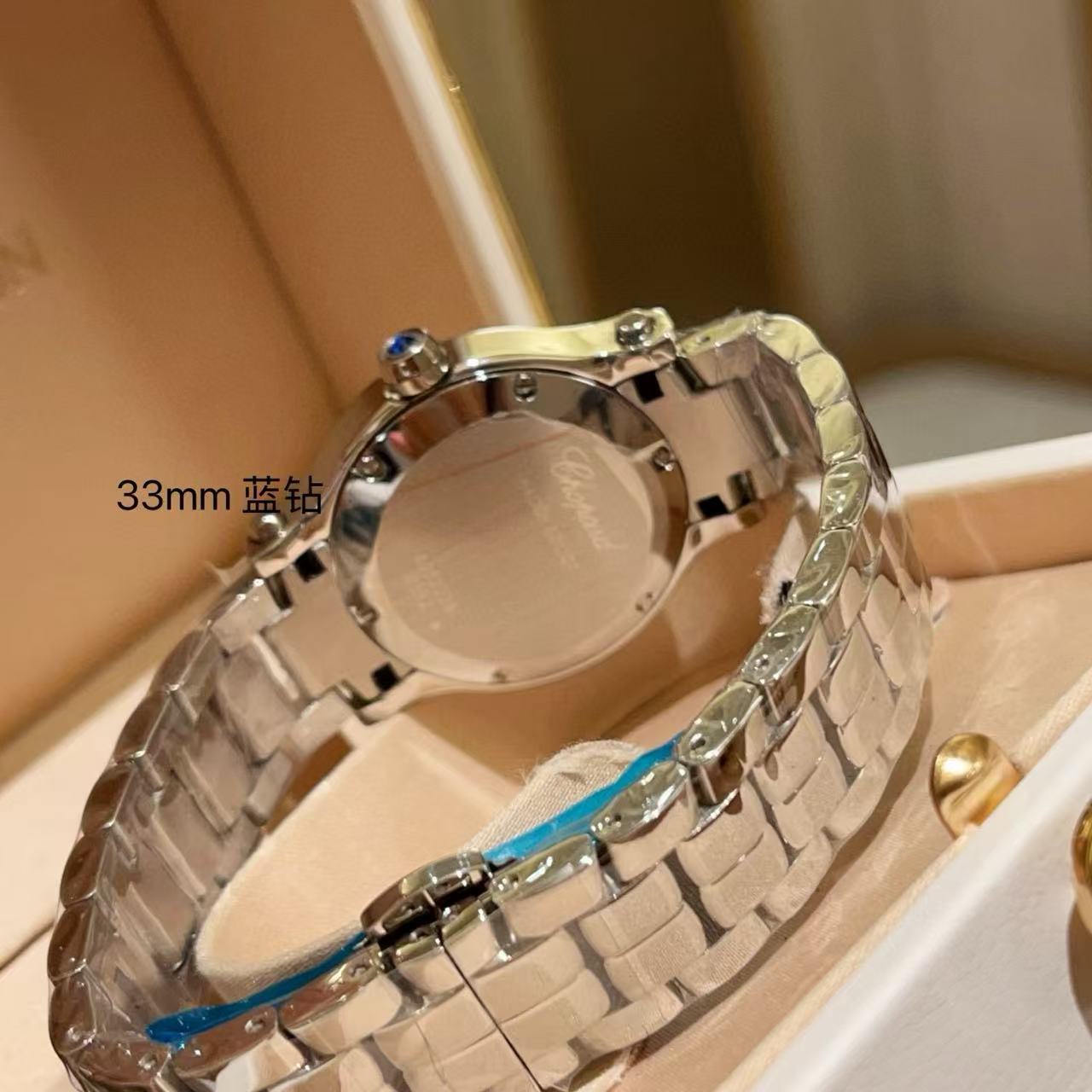 Ch0pard HAPPY DIAMONDSシンプルなスチールバンドのレディース腕時計【50％割引+送料無料】