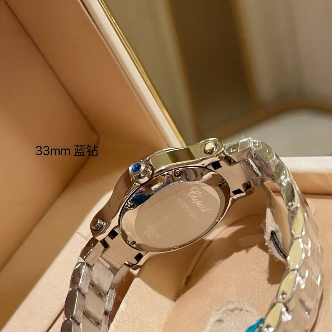 Ch0pard HAPPY DIAMONDSシンプルなスチールバンドのレディース腕時計【50％割引+送料無料】