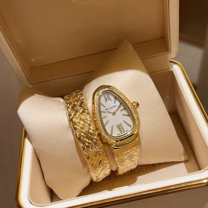 BVLGAR1 ダイヤモンドセット スネークヘッド レディースウォッチ【50％割引+送料無料】