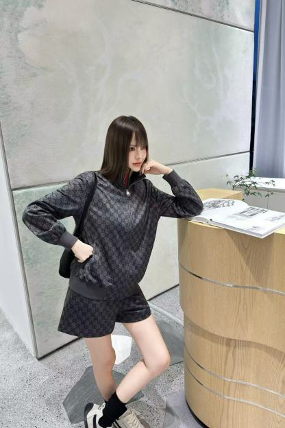 GUCC1 ジャカードジャケット＆ショーツ ツーピースセット【50％割引+送料無料】