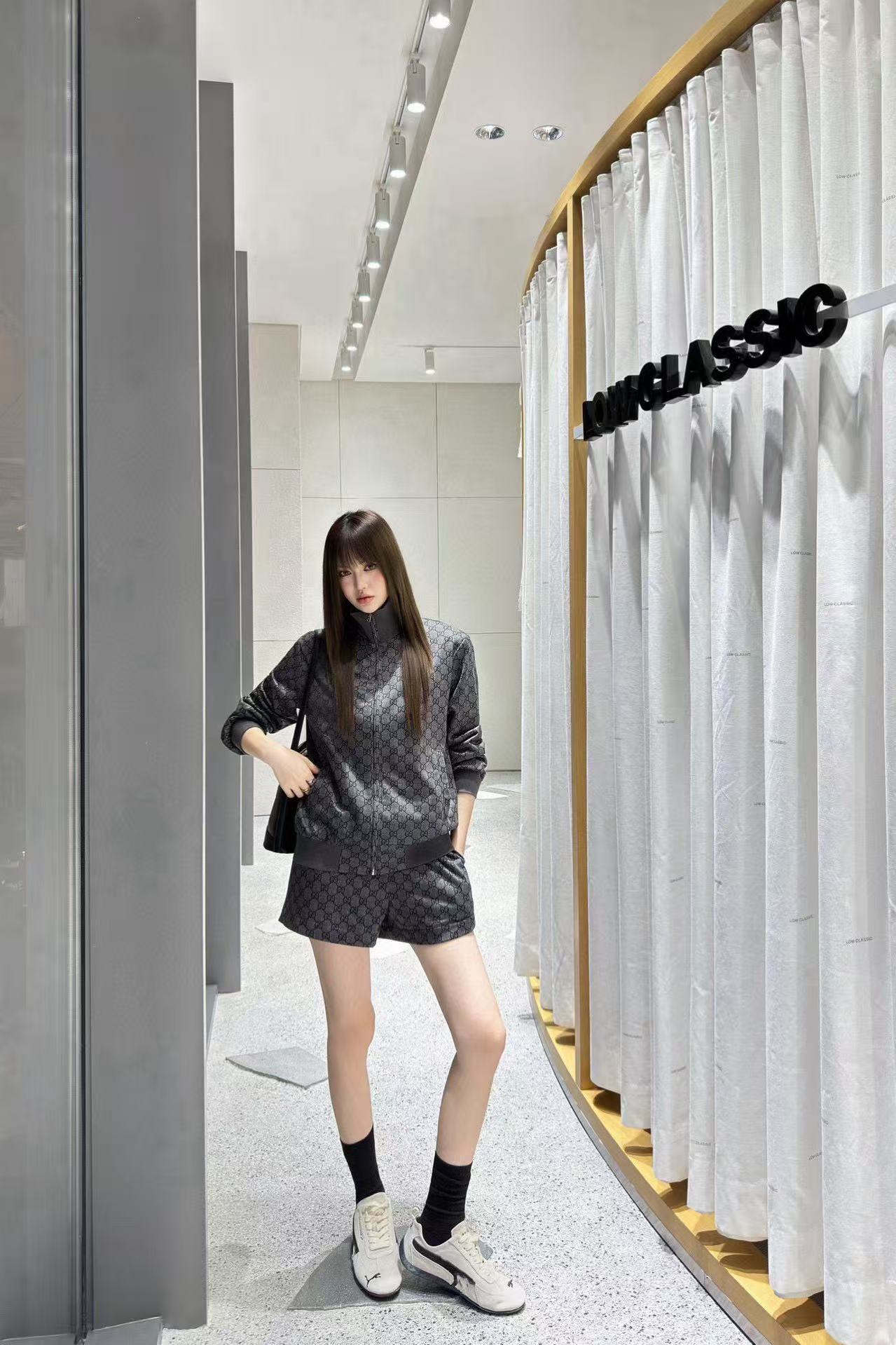 GUCC1 ジャカードジャケット＆ショーツ ツーピースセット【50％割引+送料無料】