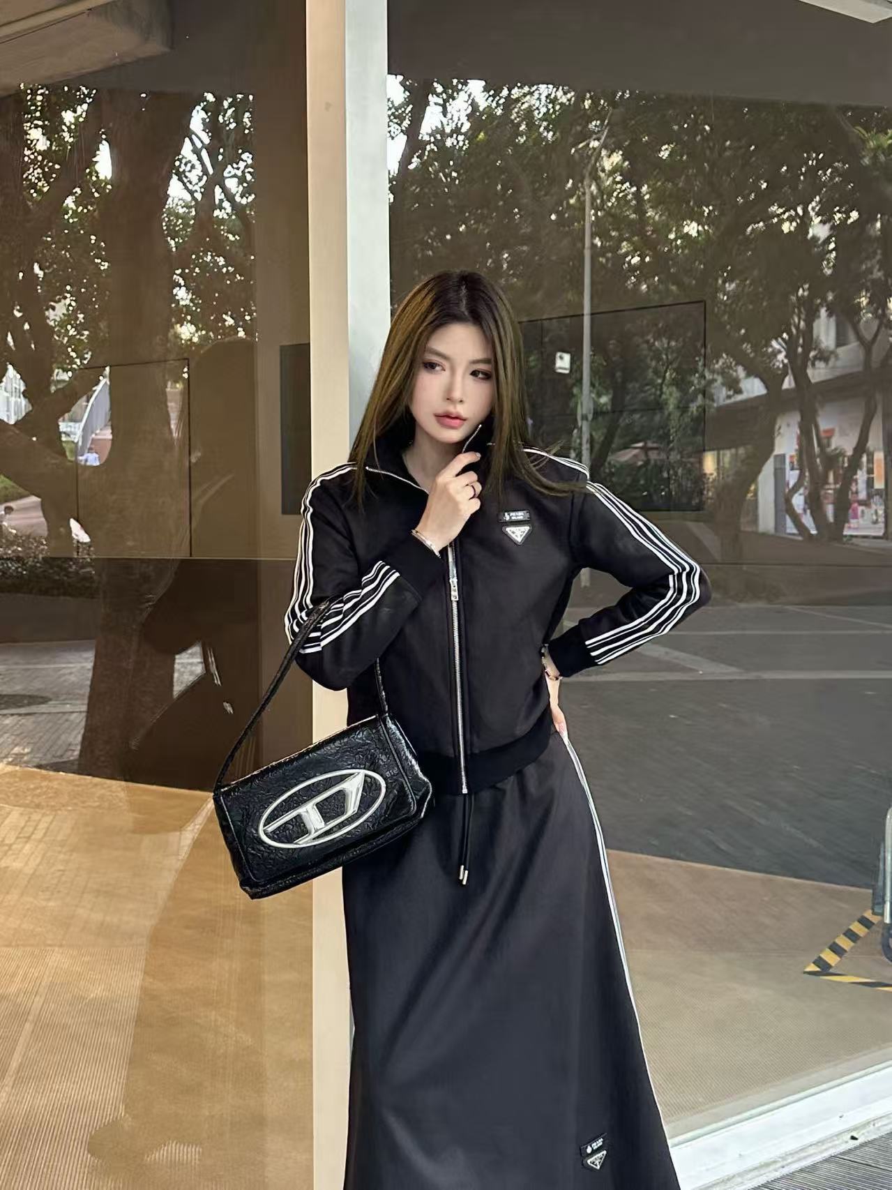 PR4DA ジップアップジャケット+スカート ツーピースセット【50％割引+送料無料】