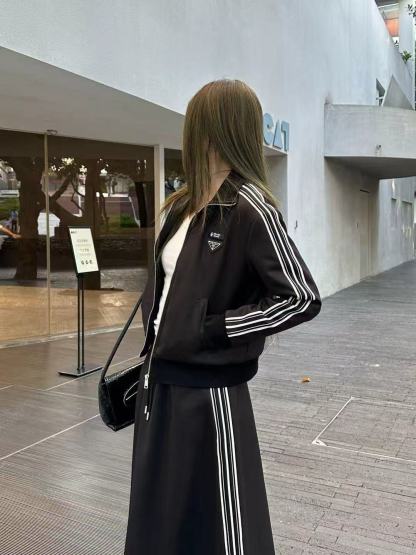 PR4DA ジップアップジャケット+スカート ツーピースセット【50％割引+送料無料】