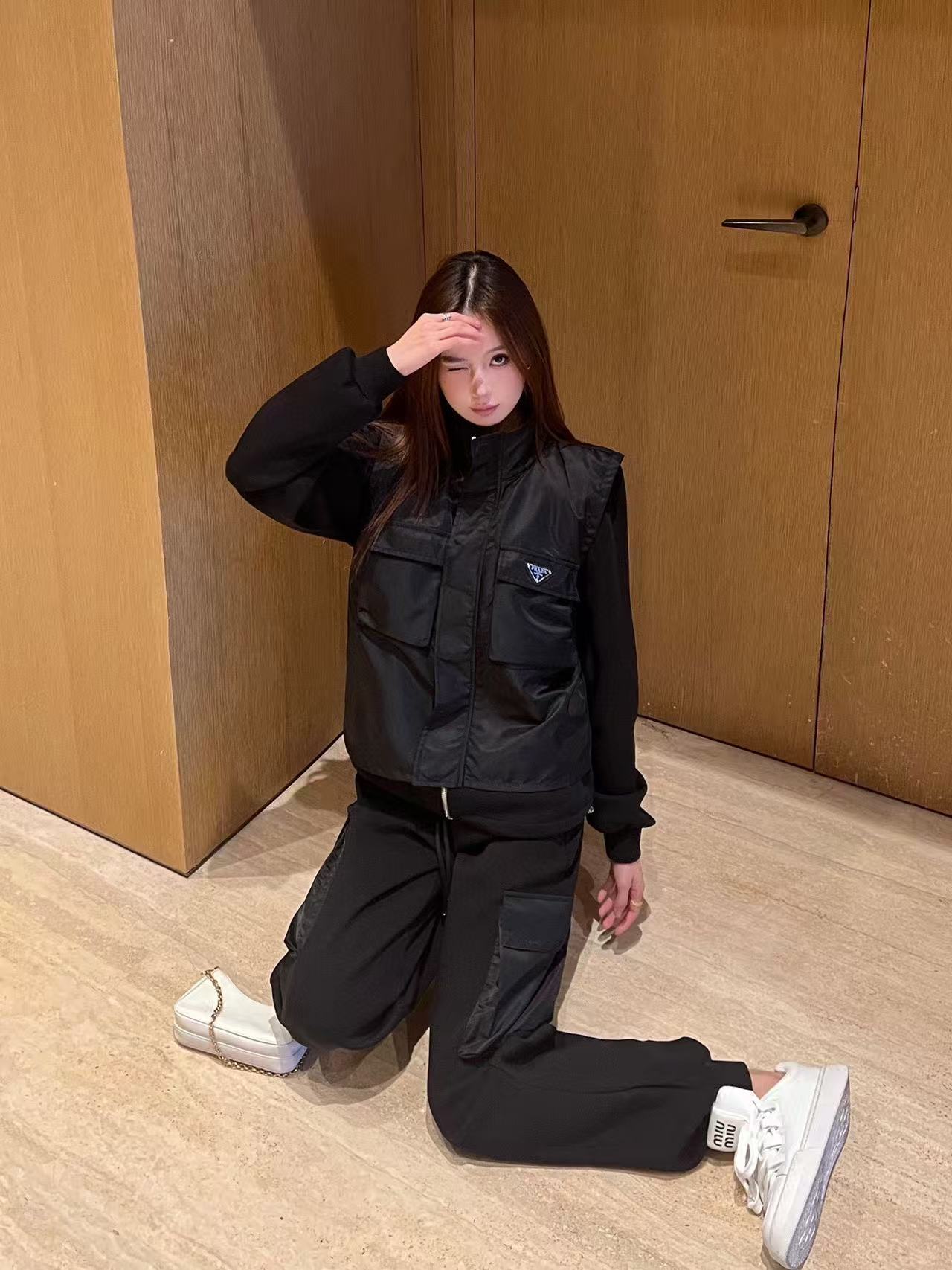 PR4DA ジップアップジャケット+カーゴパンツ ツーピースセット【50％割引+送料無料】