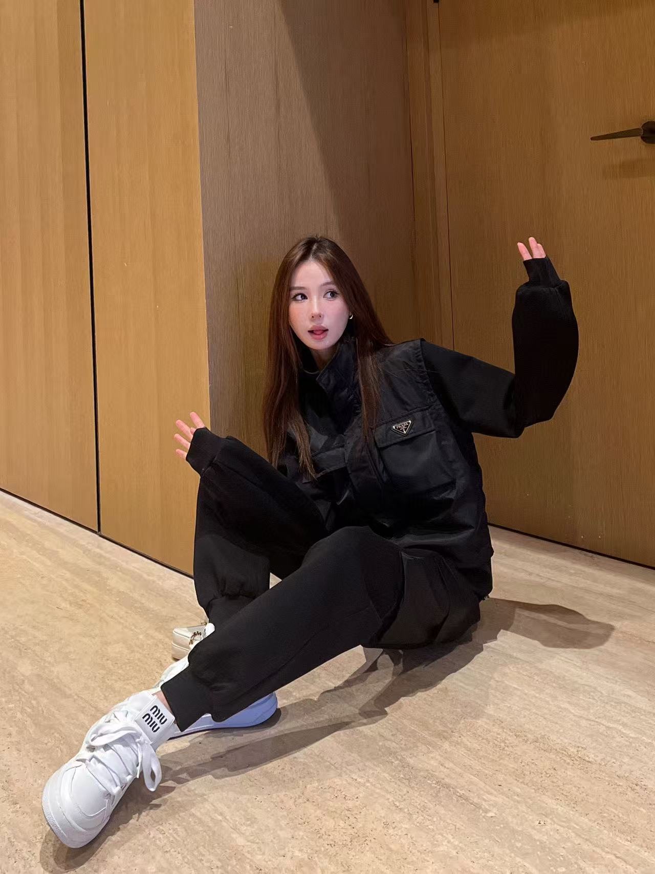 PR4DA ジップアップジャケット+カーゴパンツ ツーピースセット【50％割引+送料無料】