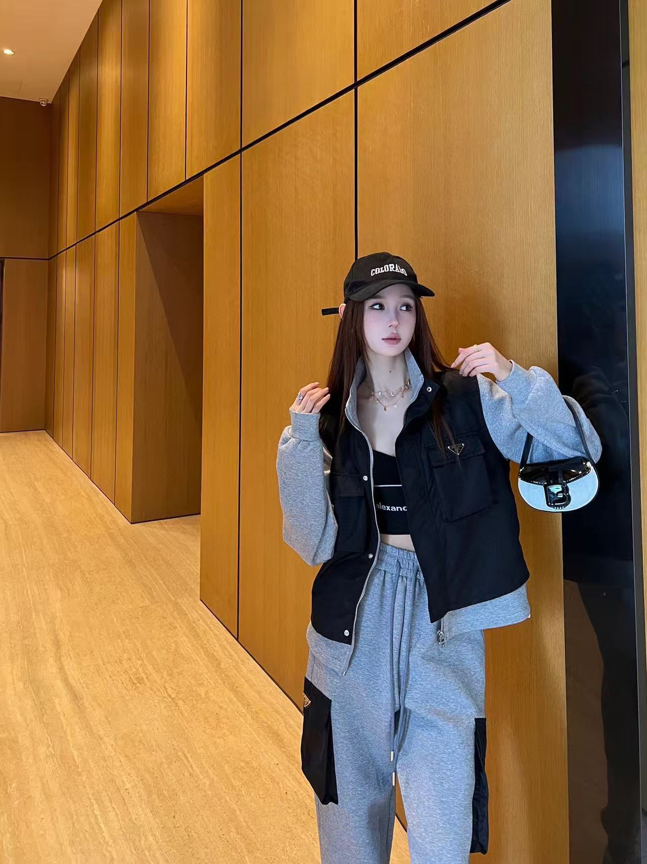 PR4DA ジップアップジャケット+カーゴパンツ ツーピースセット【50％割引+送料無料】