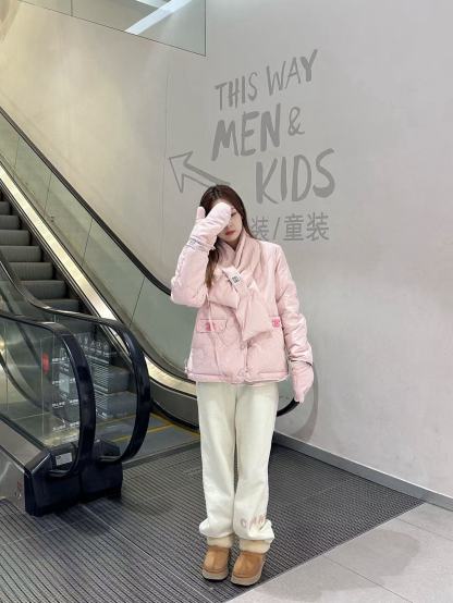 CHANE1 ダブルC マフラー + ダウン ツーピースセット【50％割引+送料無料】