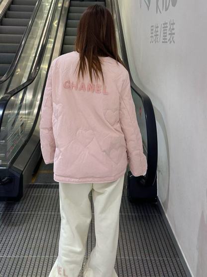 CHANE1 ダブルC マフラー + ダウン ツーピースセット【50％割引+送料無料】