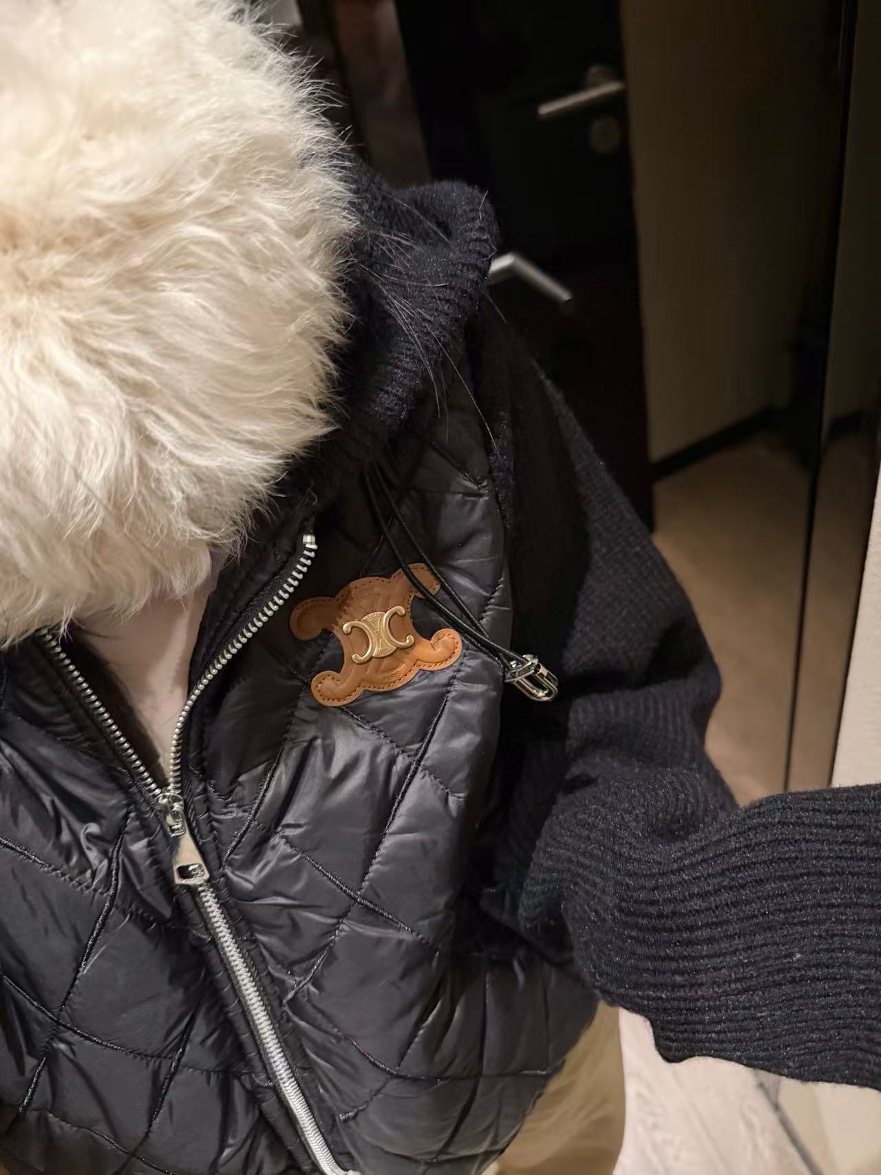 CEL1NE 凱旋門フード付きチェックジャケット【50％割引+送料無料】