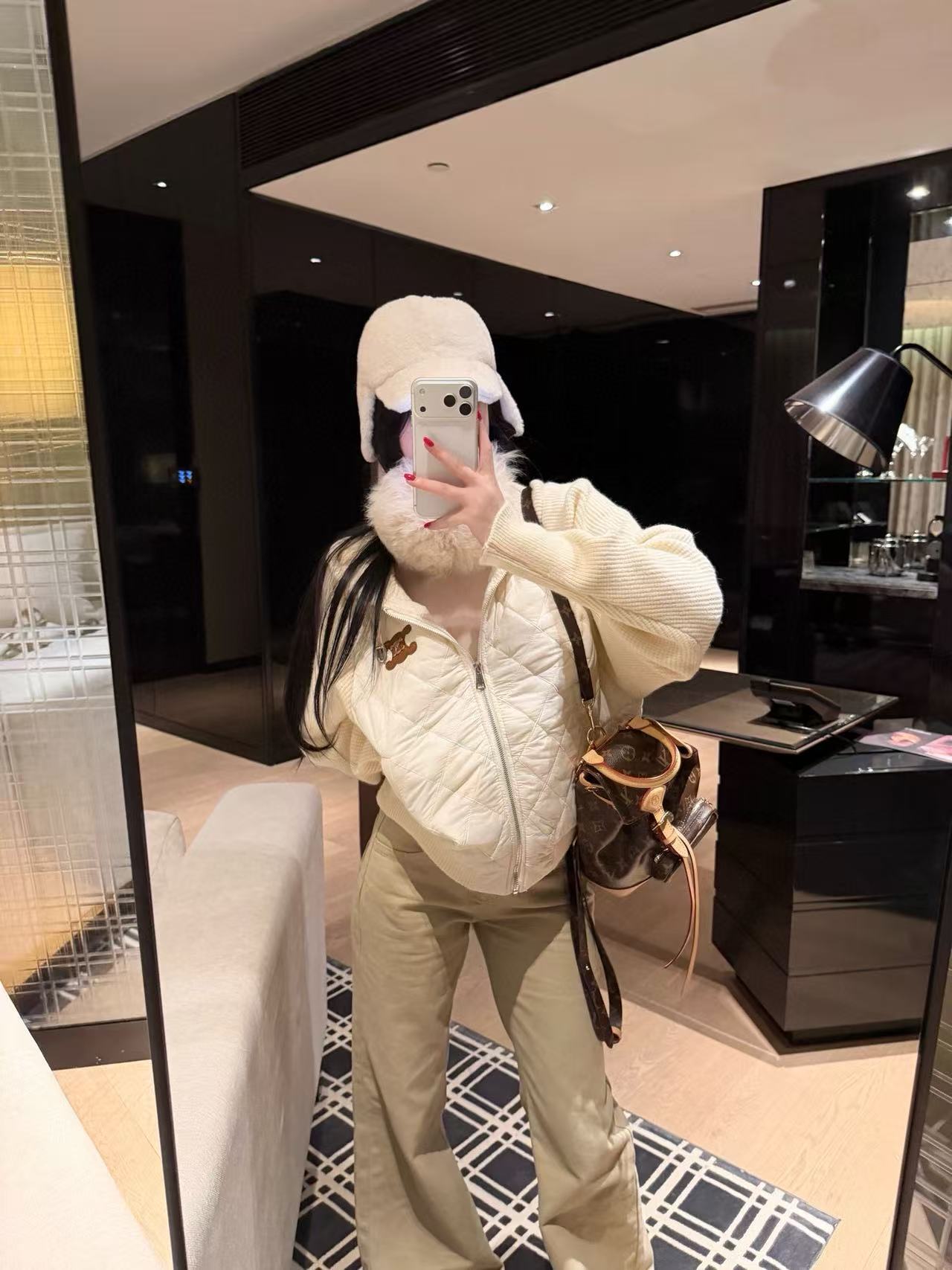 CEL1NE 凱旋門フード付きチェックジャケット【50％割引+送料無料】