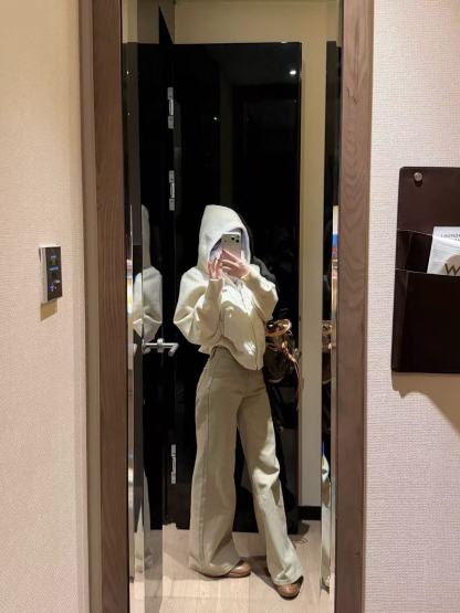 CEL1NE 凱旋門フード付きチェックジャケット【50％割引+送料無料】