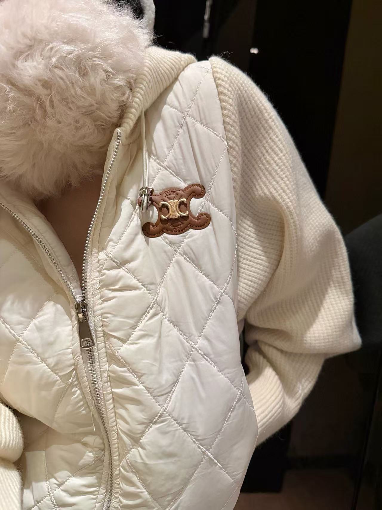 CEL1NE 凱旋門フード付きチェックジャケット【50％割引+送料無料】