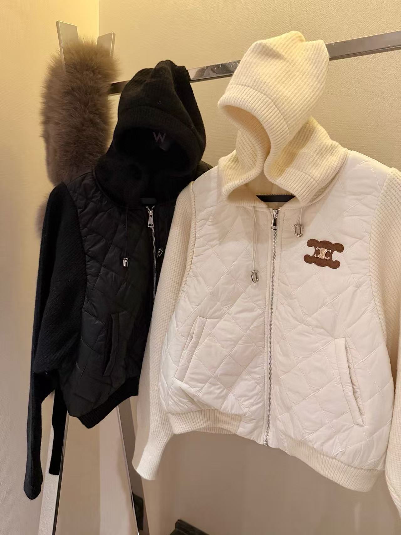 CEL1NE 凱旋門フード付きチェックジャケット【50％割引+送料無料】