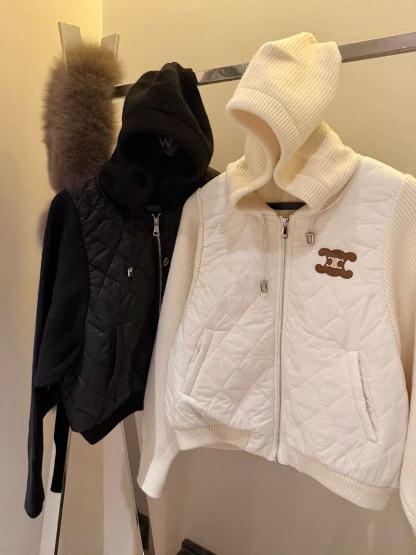 CEL1NE 凱旋門フード付きチェックジャケット【50％割引+送料無料】