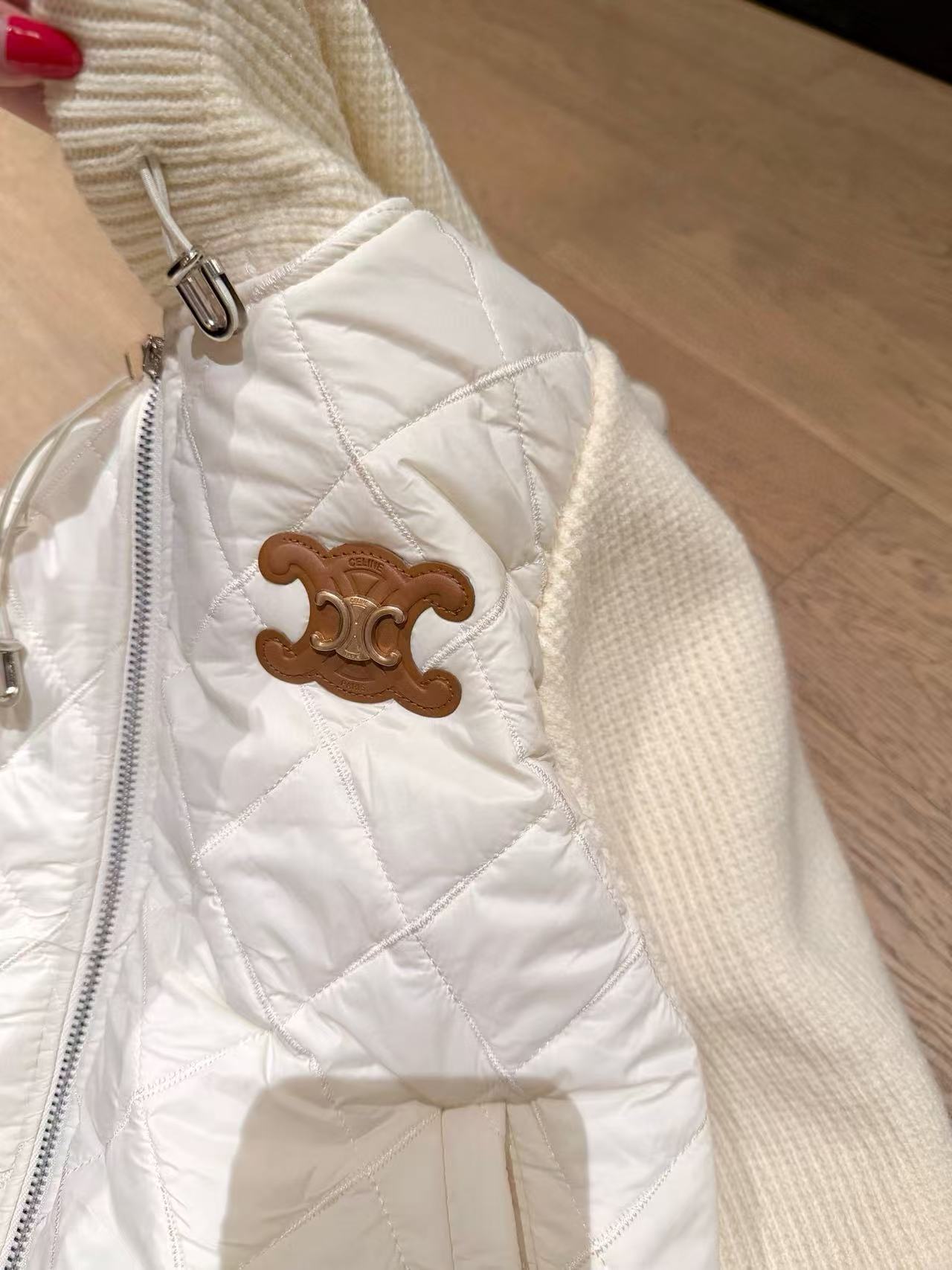 CEL1NE 凱旋門フード付きチェックジャケット【50％割引+送料無料】