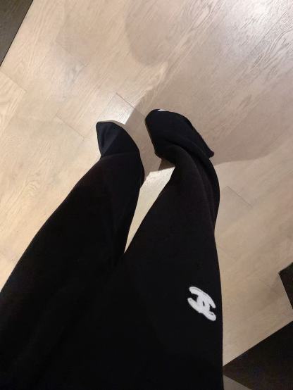 CHANE1 ダブルC 厚手カジュアルツーピースセット【50％割引+送料無料】