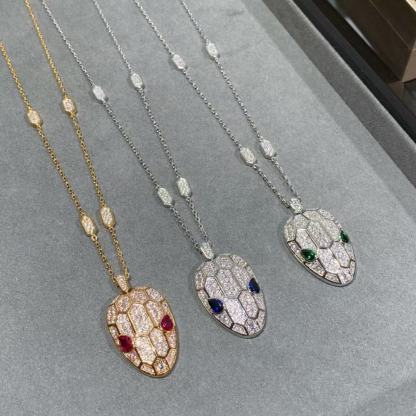 BVLGAR1 ダイヤモンドセット スネークヘッドネックレス【50％割引+送料無料】