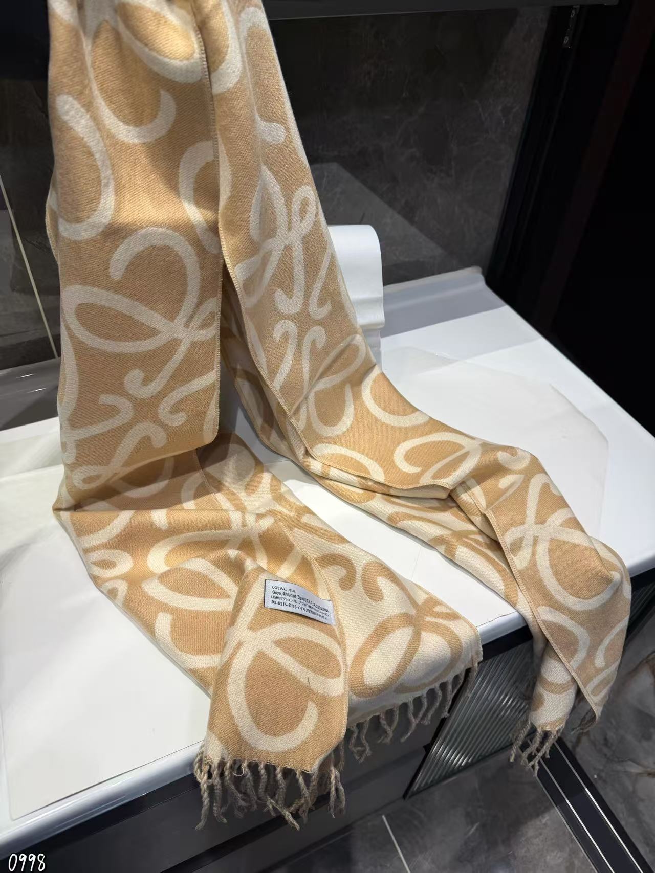 L0WEW タッセル カシミア スカーフ【50％割引+送料無料】