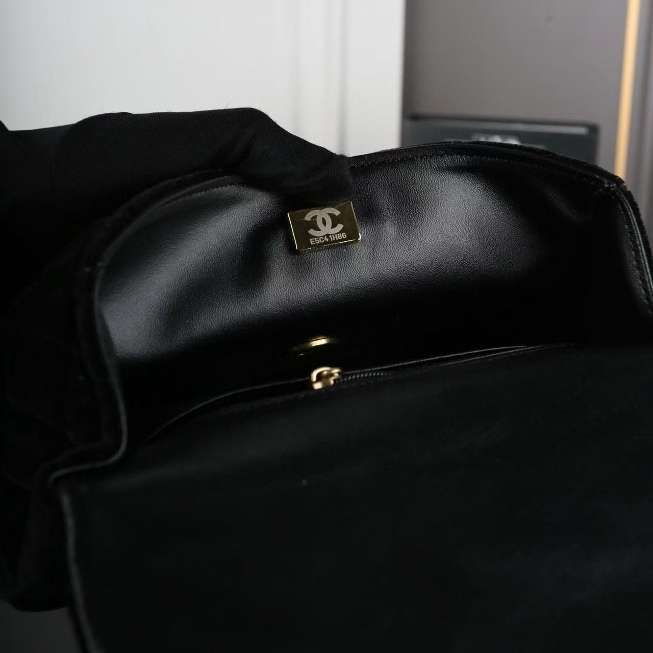 CHANE1 ベルベットボウチェーンバッグ【50％割引+送料無料】