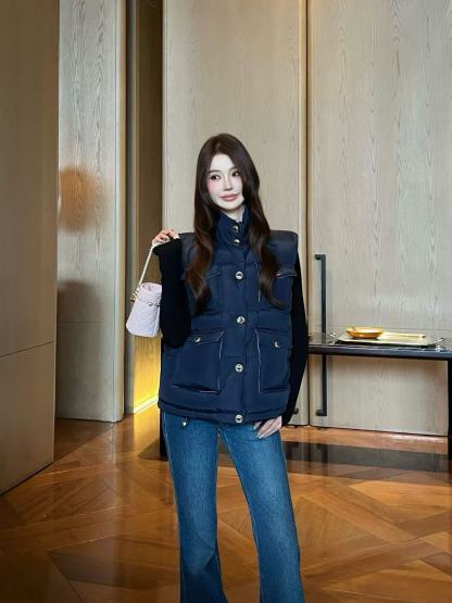 CHANE1高品質秋冬ダウンベスト【50％割引+送料無料】