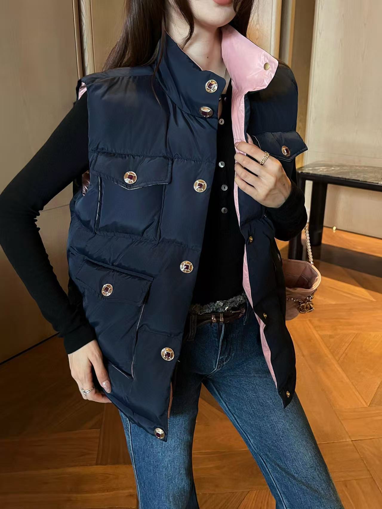 CHANE1高品質秋冬ダウンベスト【50％割引+送料無料】